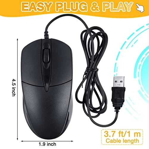 1000DPI 3-button USB Mouse - Wired