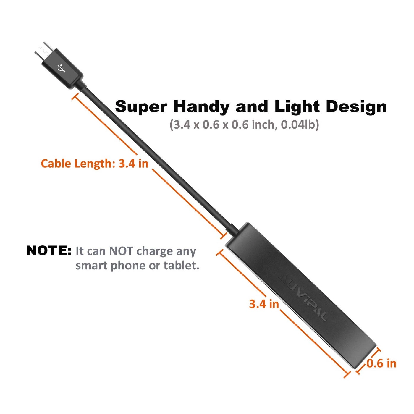 3-Port Micro USB OTG Hub Adapter