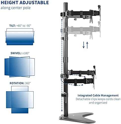 Four Monitor Stand - 4 32" 100x100,75x75