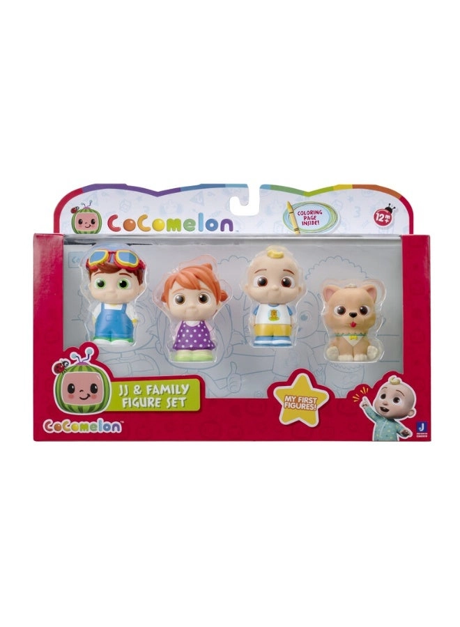 Jazwares JJ + YoYo + TomTom + Bingo - Cocomelon - 2+ Years 4 pieces