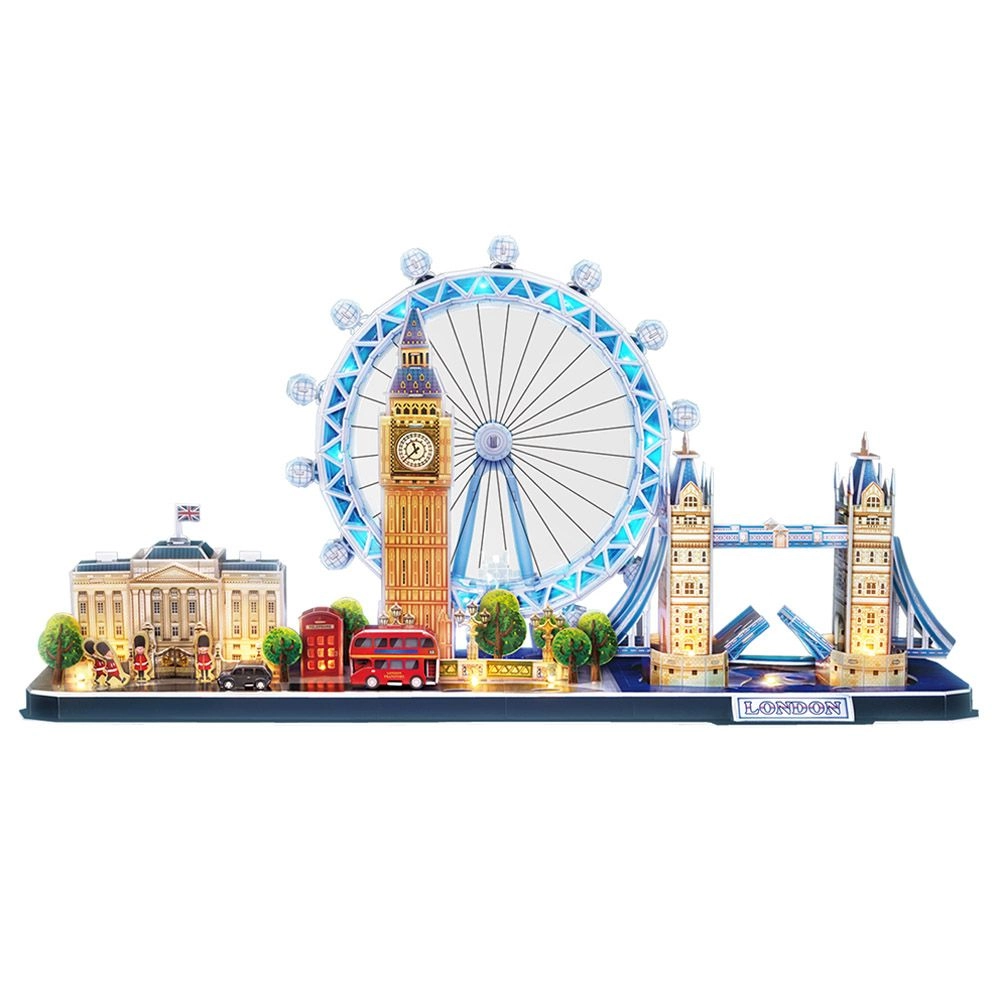 CubicFun London 3D Puzzle (AL-L532H) - 186 pcs, LED