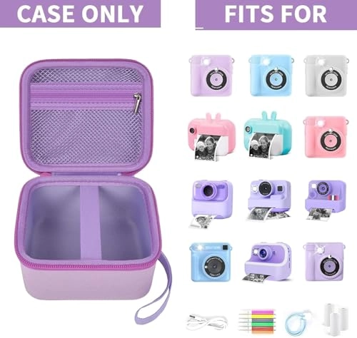 Bag - 5.5 x 5.1 x 3.1 inches suitable for ESOXOFFORE for Dylanto for Prograce for GKTZ for YEEHAO for LETSHAHA for ENERHAMP/ for Anchioo/ for YETCN/ for Amzelas/ for WEEFUN/ for MEETRYE/ for USHINING/ for Mafiti/ for Bestoonemultiple instant camera for digital camera for girls camera