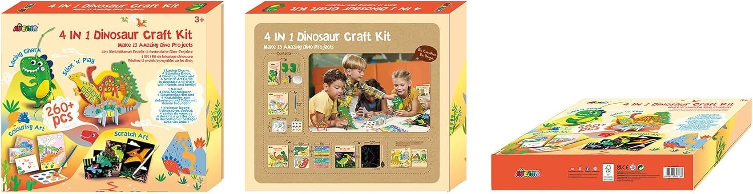 4-In-1 Dinosaur Craft Kit