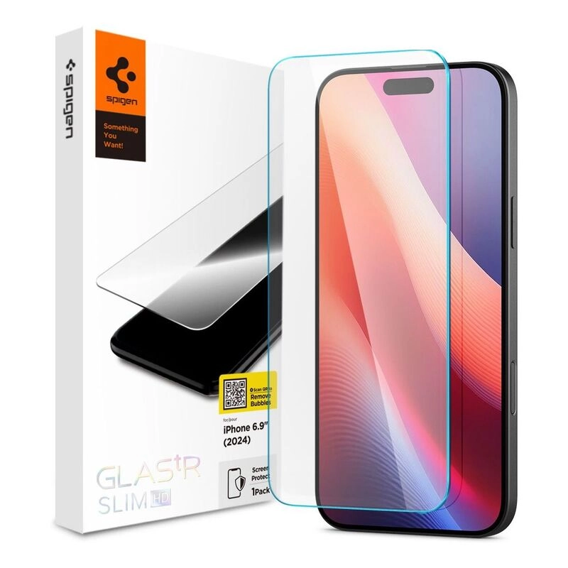 Clear Tempered Glass Screen Protector for iPhone 16 Pro Max