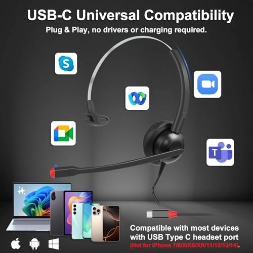 C100U-C Wired Headset