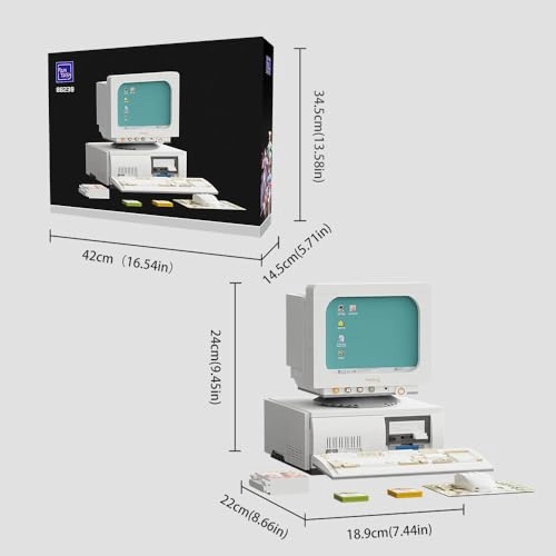 Retro Computer Building Blocks Set - 22 pcs