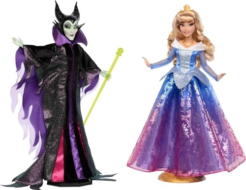 Maleficent Collector Doll - 29cm + Aurora Collector Doll - 29cm Ages 6+