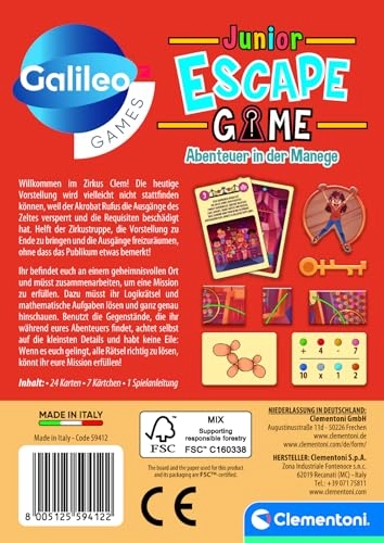Galileo Escape Game Junior: Adventure in the Manege (German)