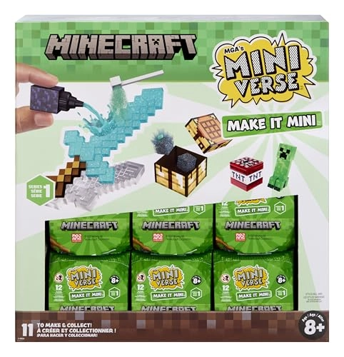 Minecraft Make It Mini Surprise Capsule (MGA-123958-SA) - 12 to Find Resin Crafting