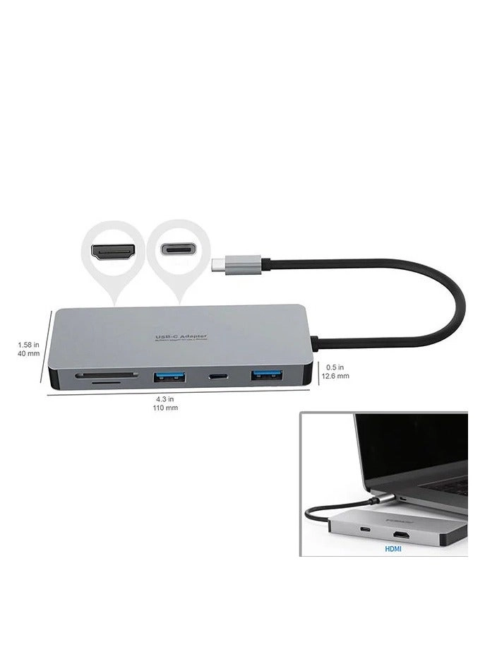 Type-C Hub - 7 in 1 USB 3.0
