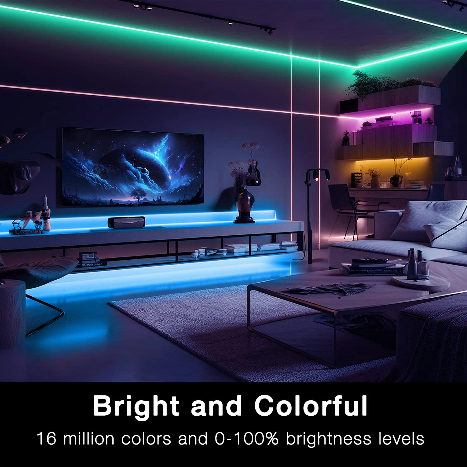 Smart IC LED Strip Lights - 65.6FT