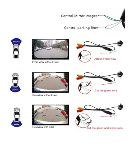 Rear View Parking Camera - Night Vision Wire