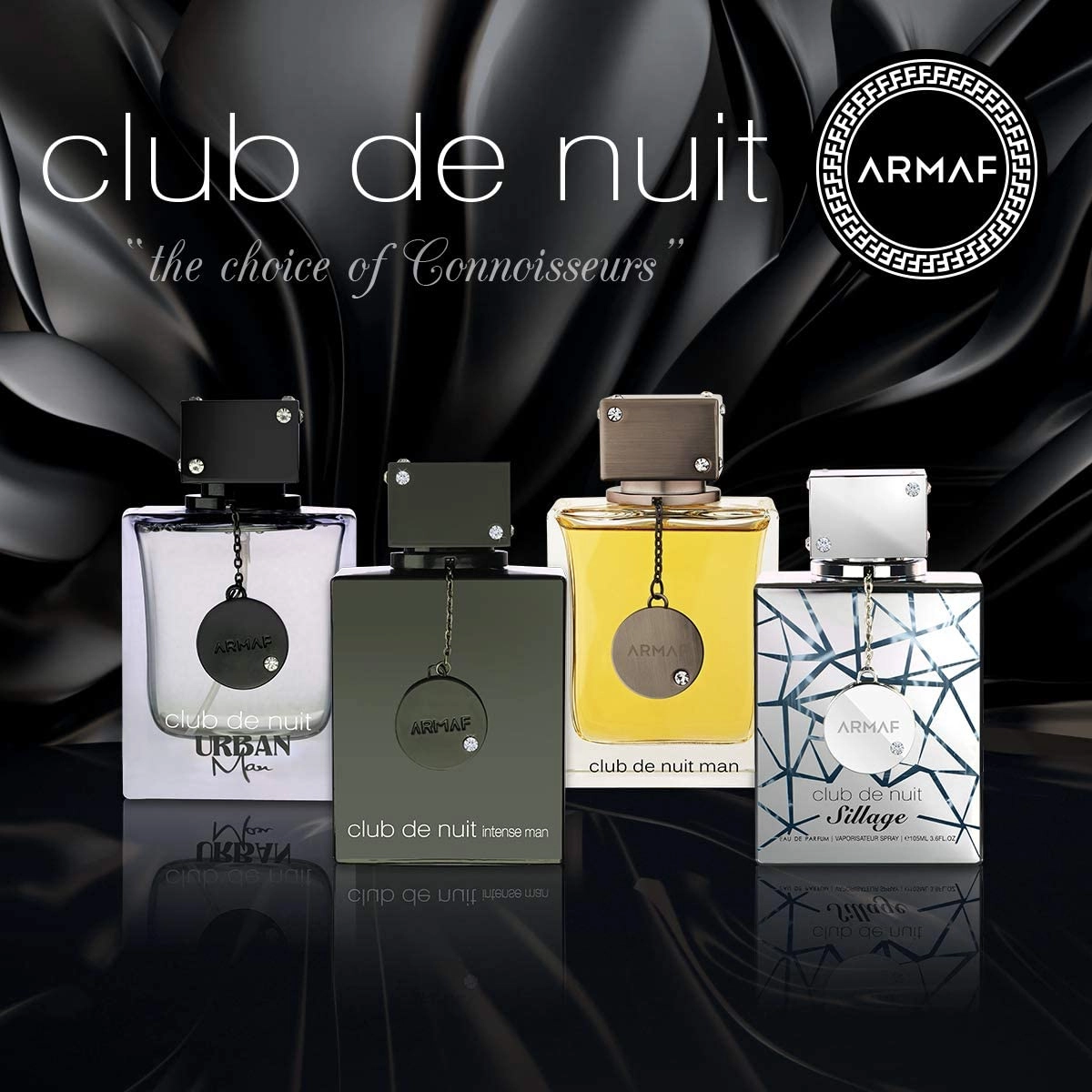 Club De Nuit Intense Eau de Toilette 105ml + Club De Nuit Sillage Eau de Toilette 105ml + Club De Nuit Urban Eau de Toilette 105ml + Club De Nuit Man Eau de Toilette 105ml