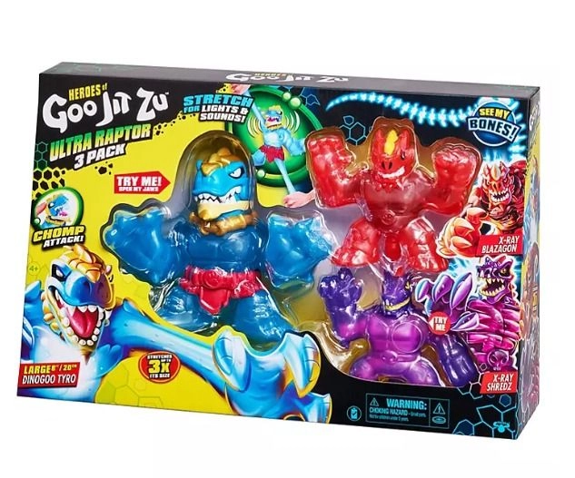 Shredz + Blazagon + Dinogoo Tyro - Heroes of Goo Jit Zu