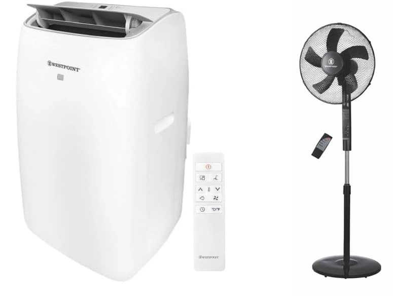 WESTPOINT 1.5 Ton Portable Air Conditioner - 1500 KW + Pedestal Fan - Remote