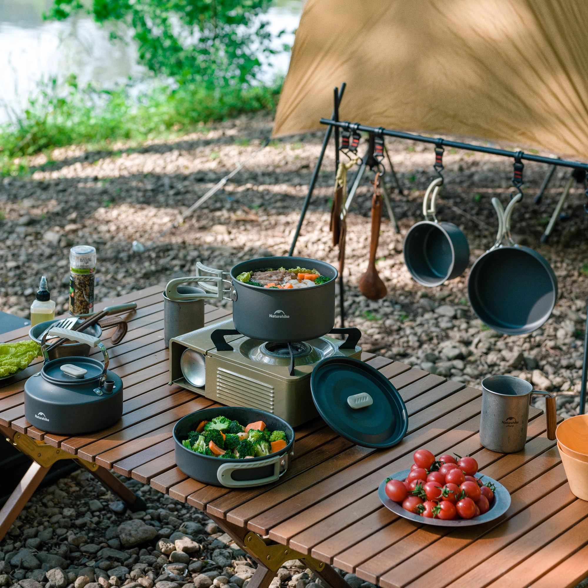 Camping Cookware - 3-piece 1.7L Kit