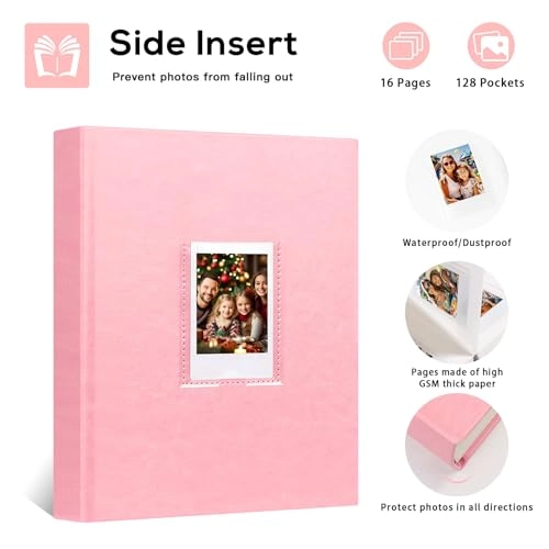 3" 128 Pockets Hardcover Photo Album