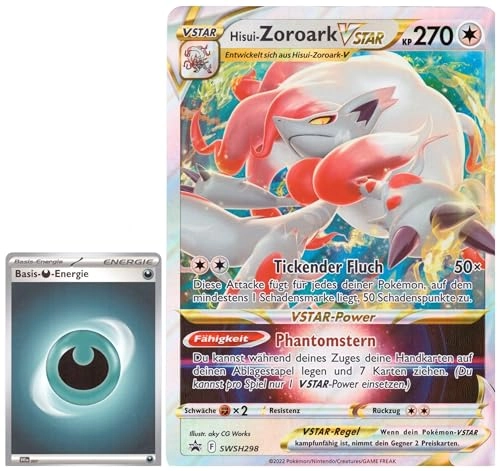 (Like New) PKM Hisui-Zoroark VStar SWSH298 - German