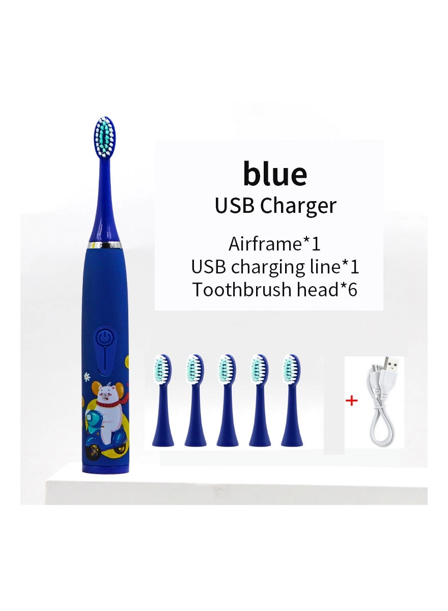 Electric Toothbrush - Children's Cartoon Pattern Ultrasonic