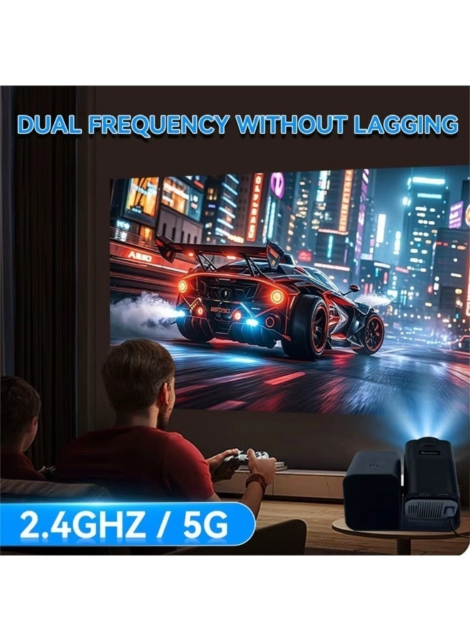 Smart Android 12 Projector Mini Projector with gaming stick 200 ANSI lumens