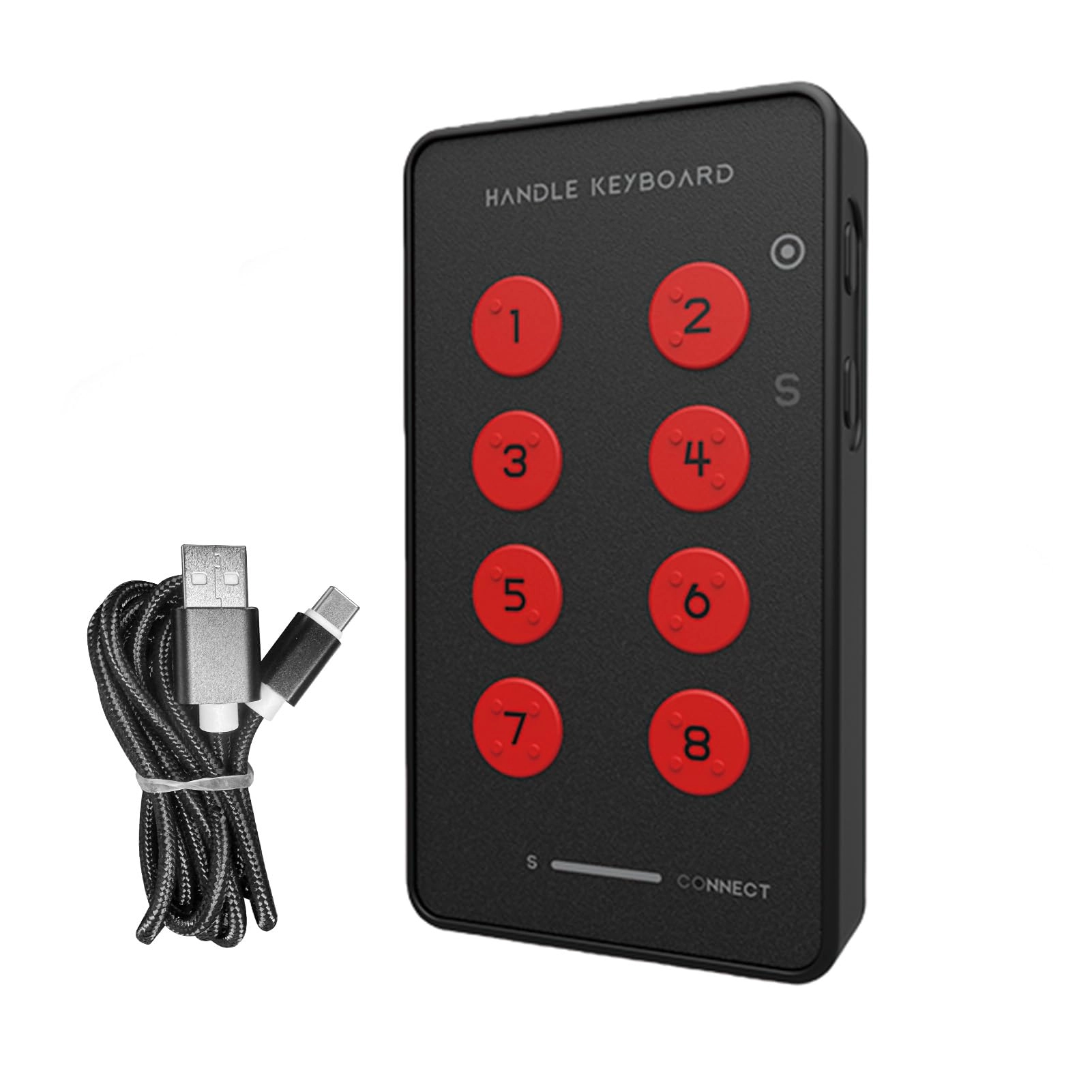 Morelian USB Programmable Keypad - 8 Multifunction Keys 100x55x15mm 350mAh Battery