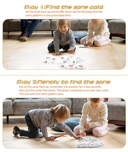 Wooden Match Memory Game - Ages 3-7 24 pieces