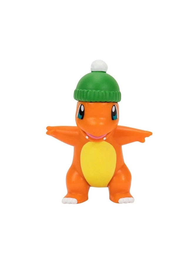 Battle Figure - Holiday Pikachu + Battle Figure - Holiday Charmander