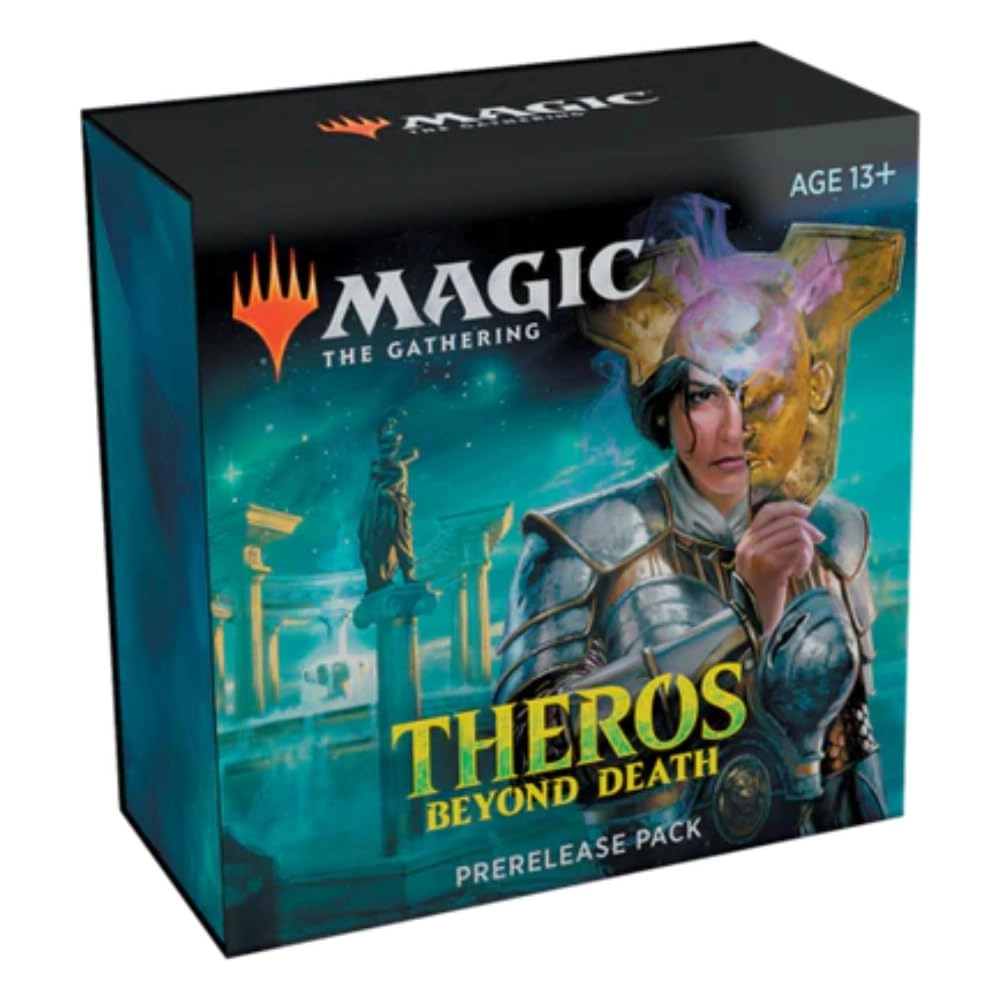 Wizards of the Coast Theros Beyond Death Prerelease Pack + Pre-Pelease Promo + Booster Pack - 6 + d20 Spindown Counter