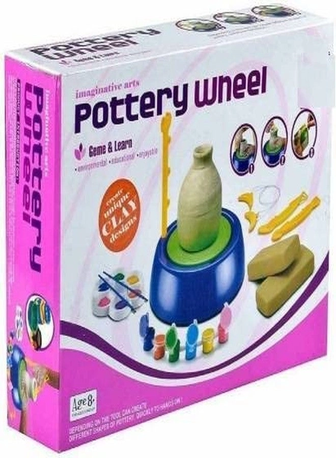 plutofit Pottery Wheel - Set for Kids with Clay