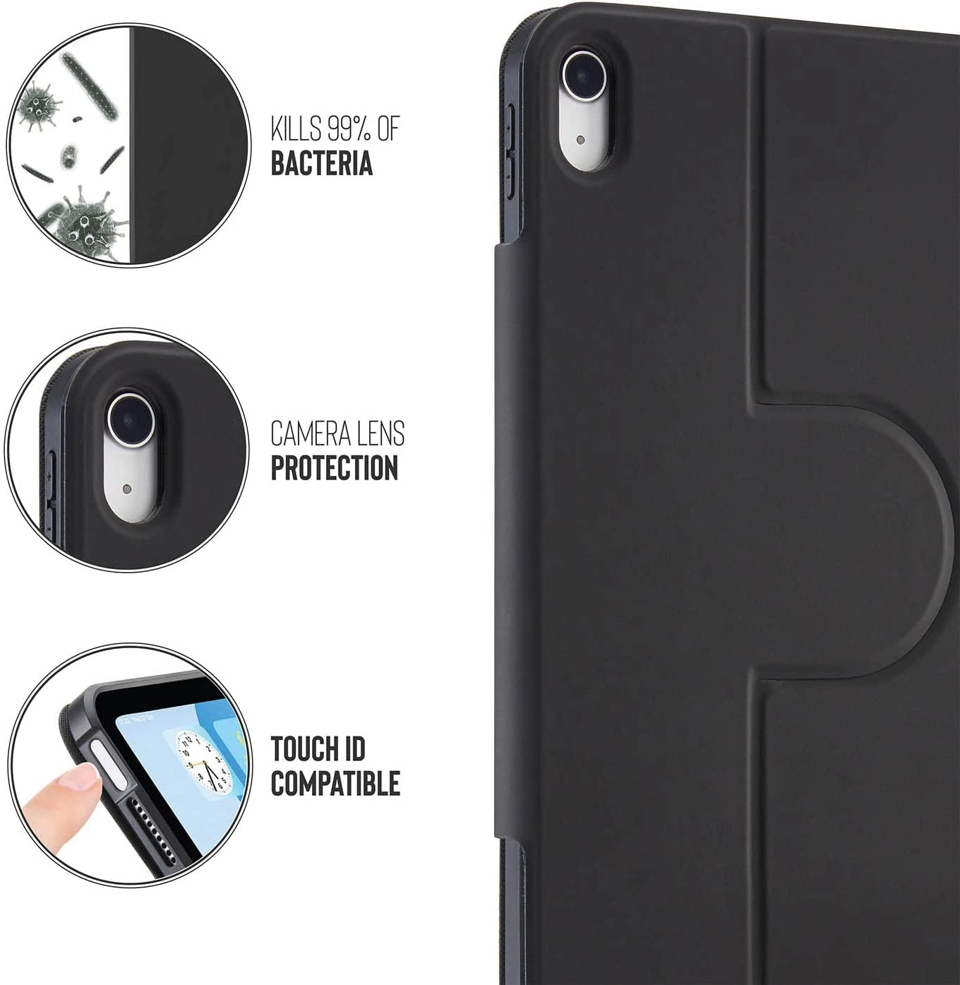 Rotating Folio Case with Multiple Viewing Angles for iPad 10.9-inch (10th Gen)