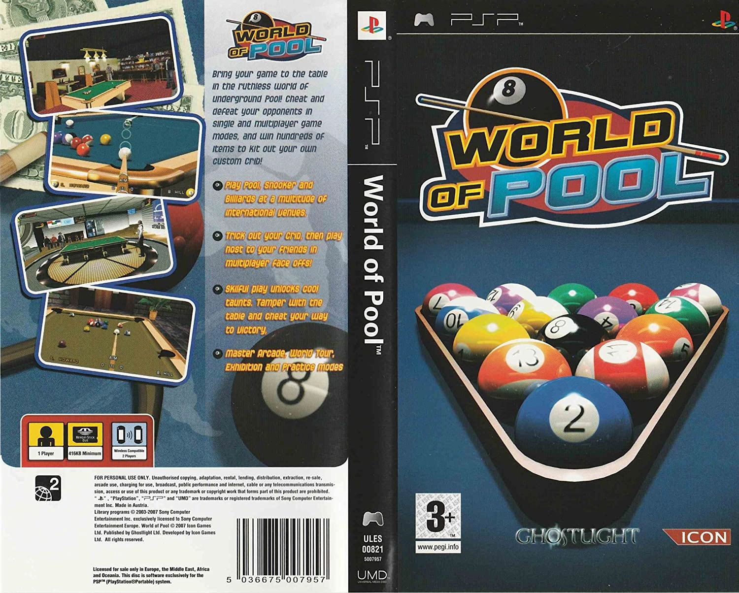 Sony World Of Pool - PlayStation Portable