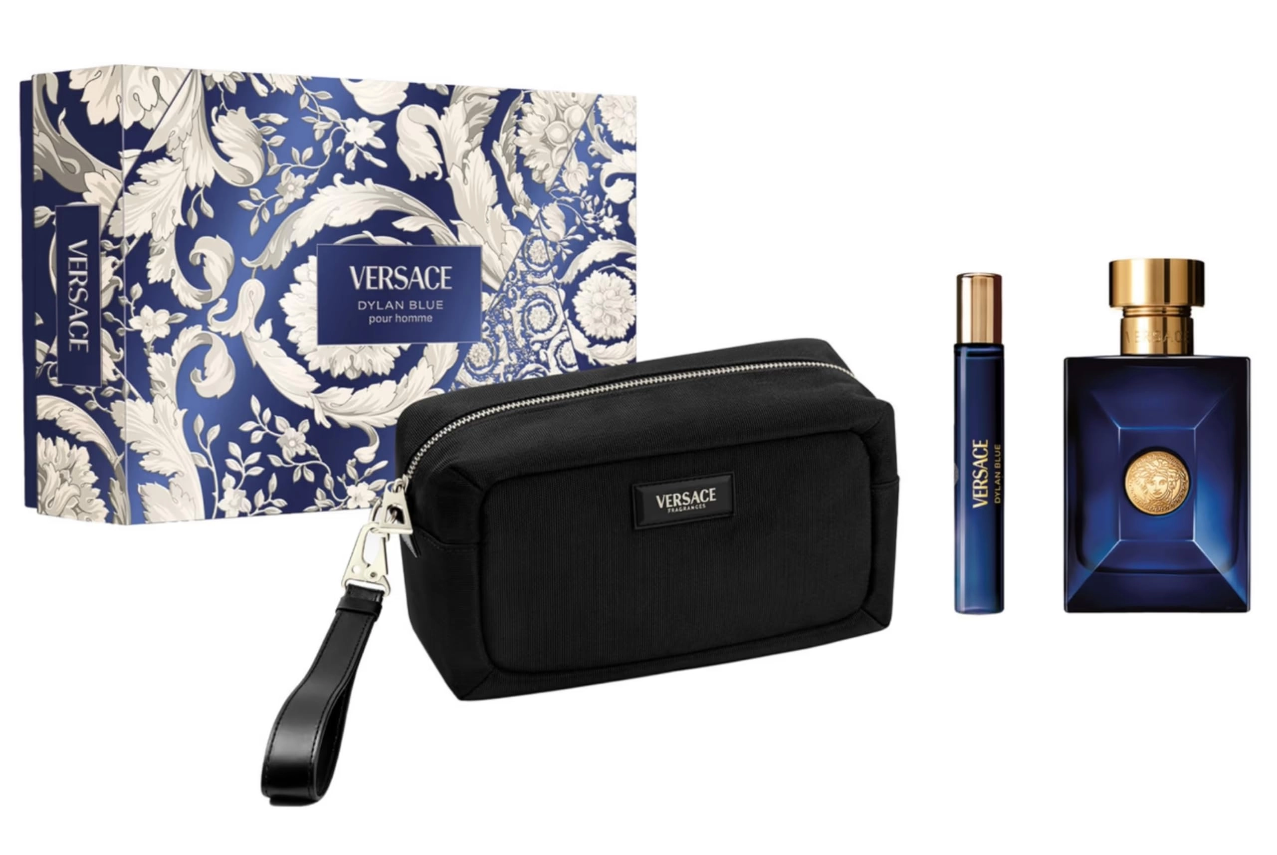 Versace Dylan Blue - Eau de Toilette 3.4 Ounce 10 Milliliter Set