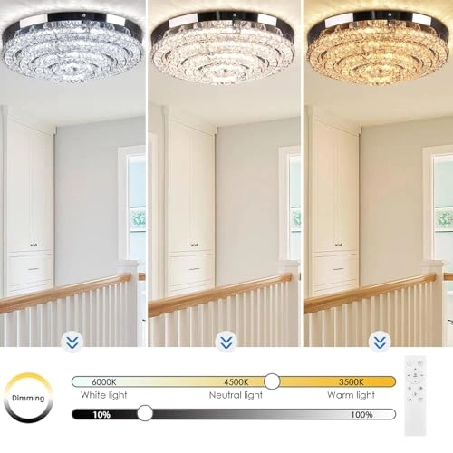 Crystal Chandelier - Dimmable