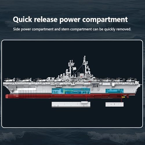 US Navy Wasp-Class Amphibious Assault Ship (M7024) - 1:300 Scale Full-Scale Deck Liftable Hangar