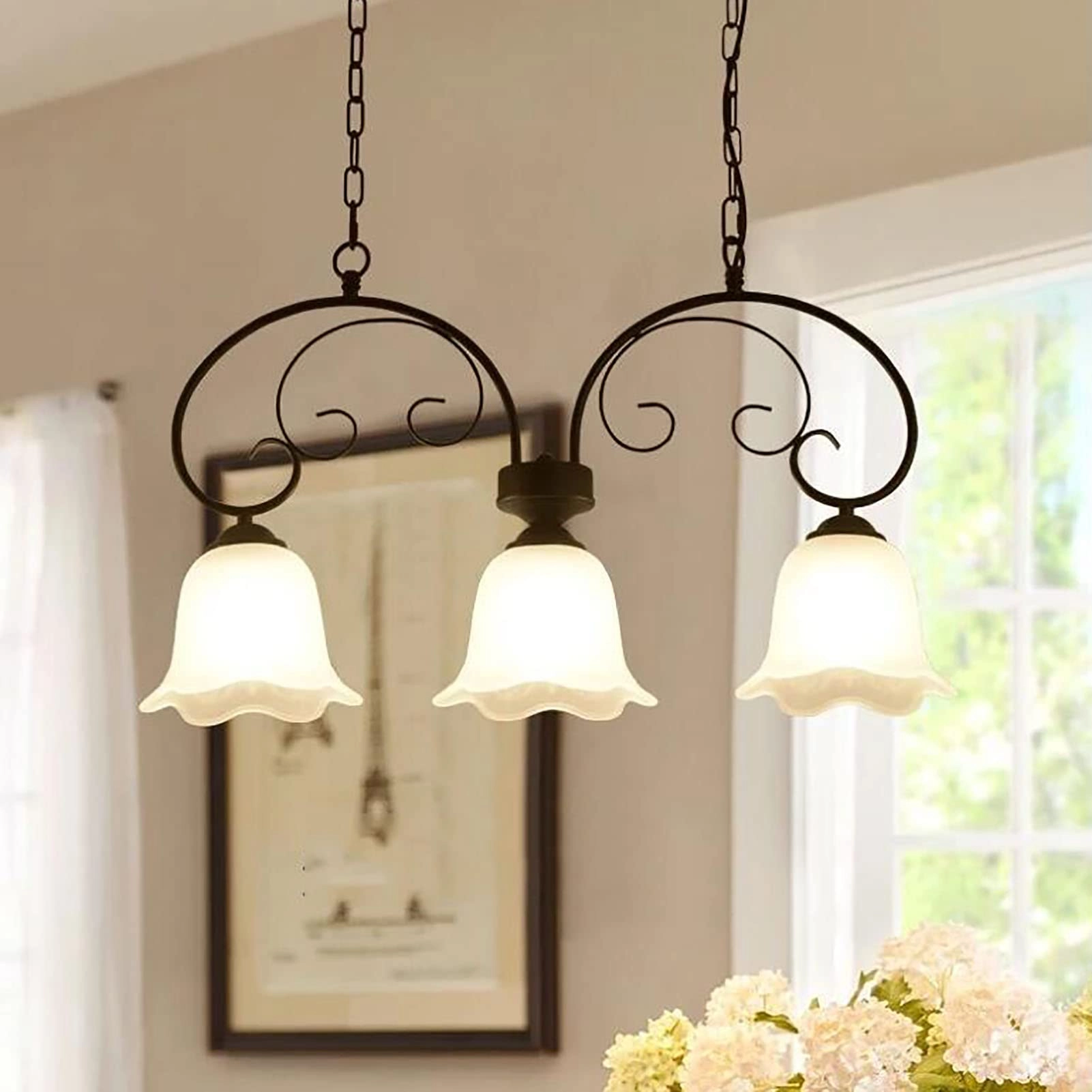 E27 American Style Chandelier - Copper 6