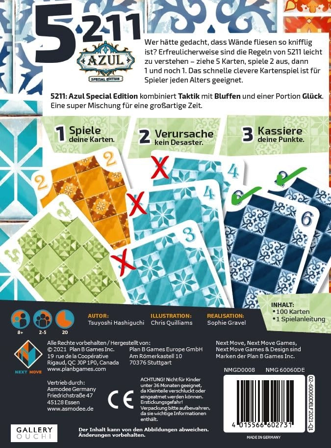 Azul Special Edition - Card Game (German)