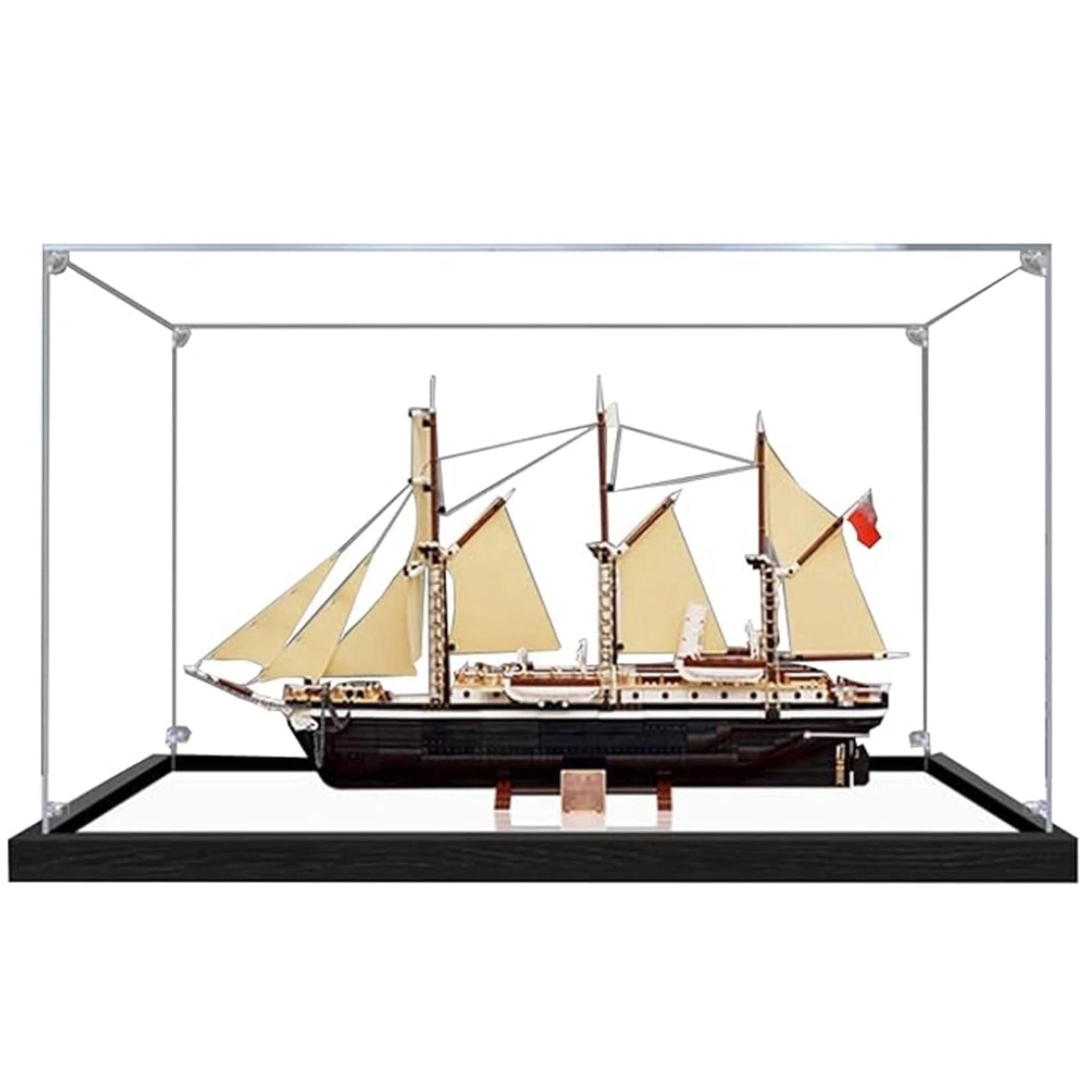 Acrylic Display Box for Lego 10335 Endurance Exploration Ship Model - Transparent Dustproof 85.09 x 29.97 x 50.04 cm
