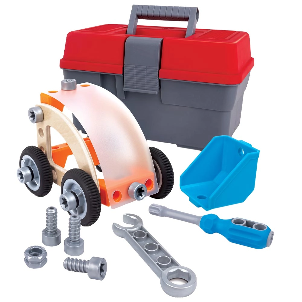 Build 'n' Drive Wooden Car Set - 37pcs