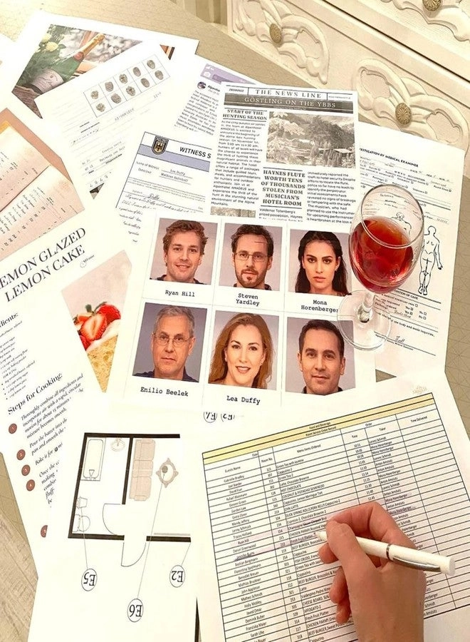 Case: Death of Jennifer Burns - Murder Mystery Kit