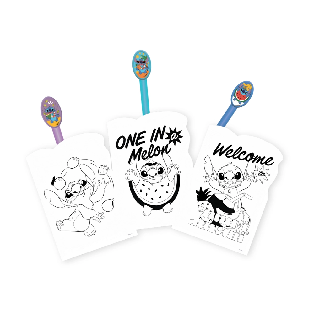 Stitch Activity Book and Shaped Crayons - 3+ years