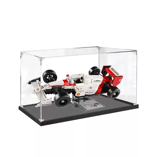 Acrylic Display Case - 38x20x20 cm for Lego Icons McLaren MP4/4 & Ayrton Senna Vehicle Set 10330