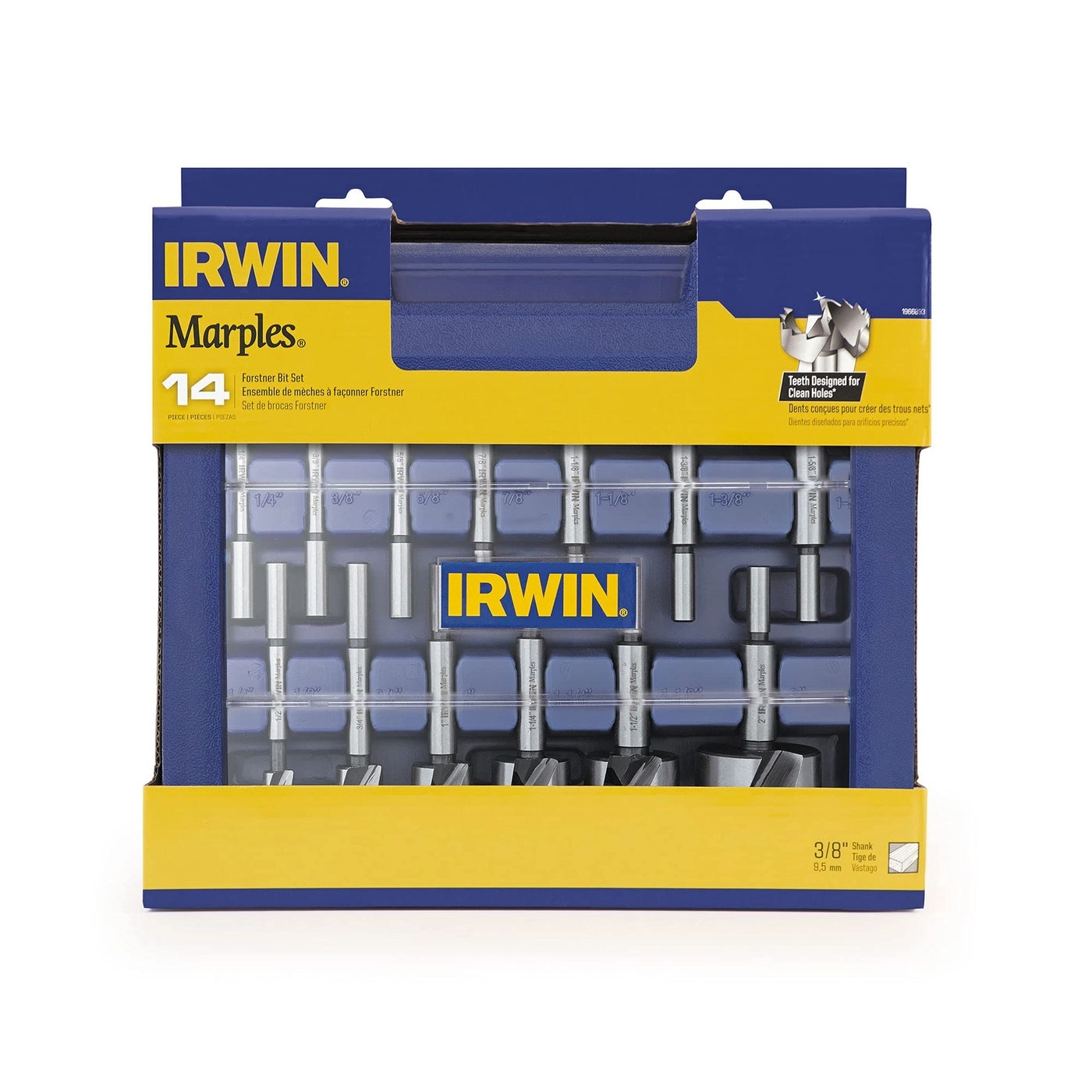 IRWIN TOOLS Forstner Bit Set - 14 Pieces