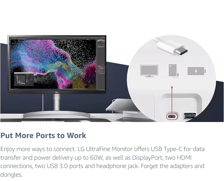 27UP850N - 3840 X 2160 pixels 27 inch