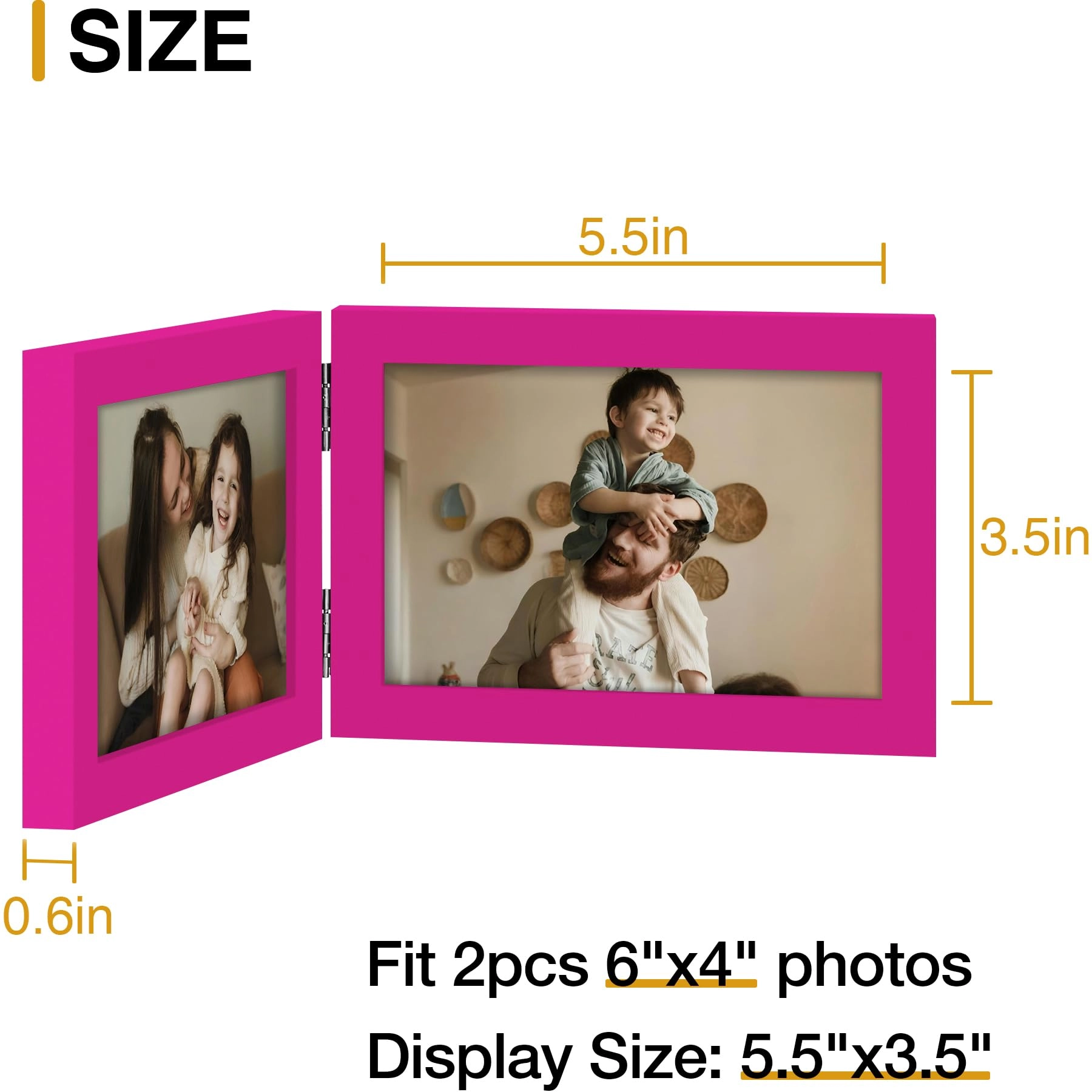 Double 6x4 Picture Frame