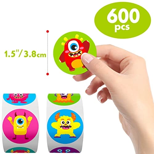 Cartoon Monster Sticker Book 600 pcs