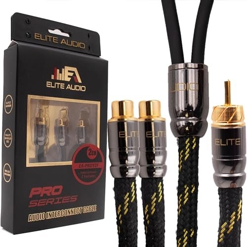 Elite Audio Pro Series RCA Cable Y-Adapter - 1.5 ft.