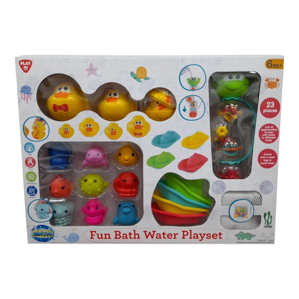 Fun Bath Water Playset - 23pcs 6 Months+