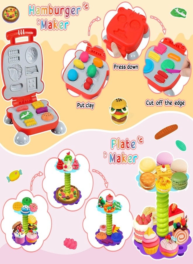 4 in 1 Color Dough Set - 3+ years 59 pcs