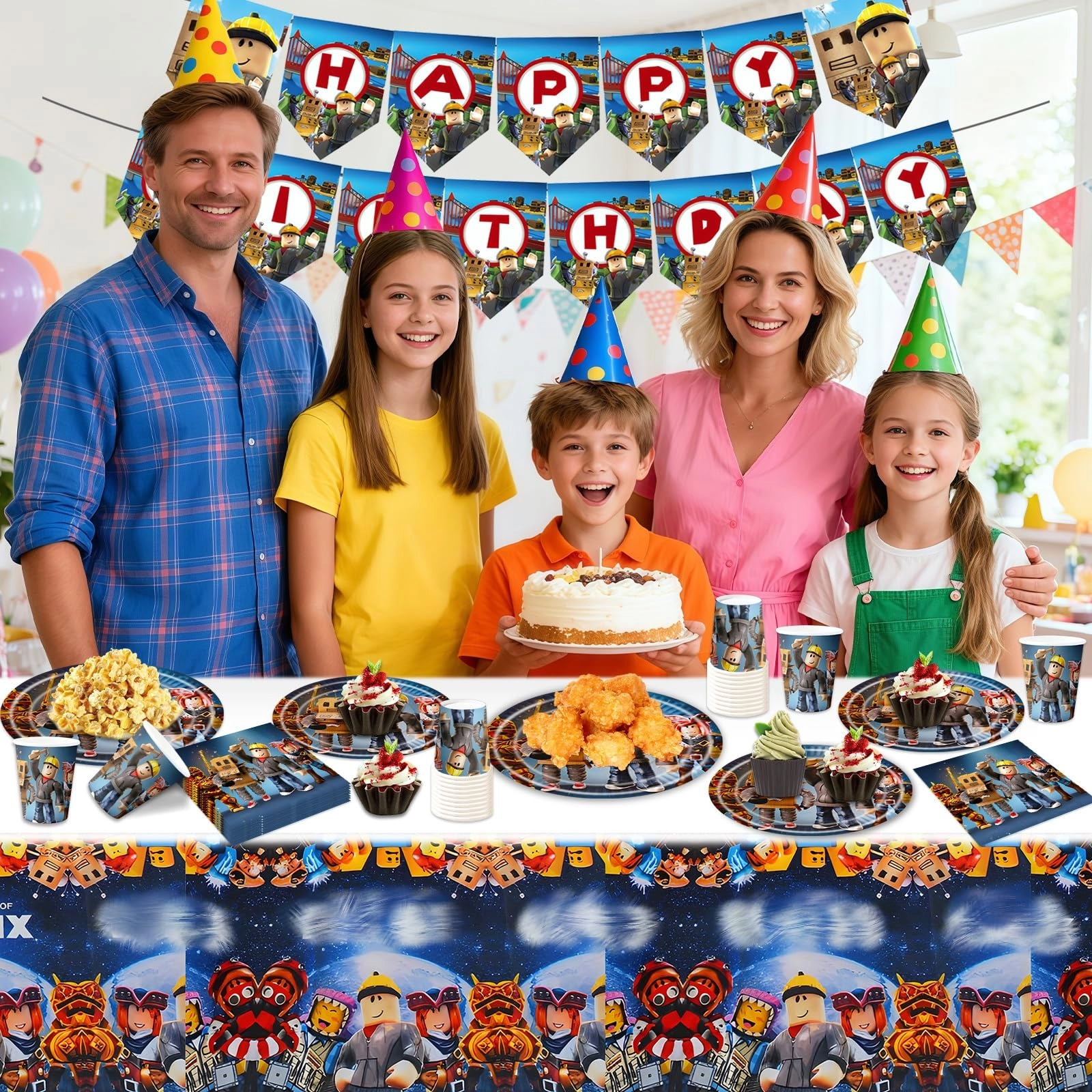 Party Tableware Set - 52PC Birthday