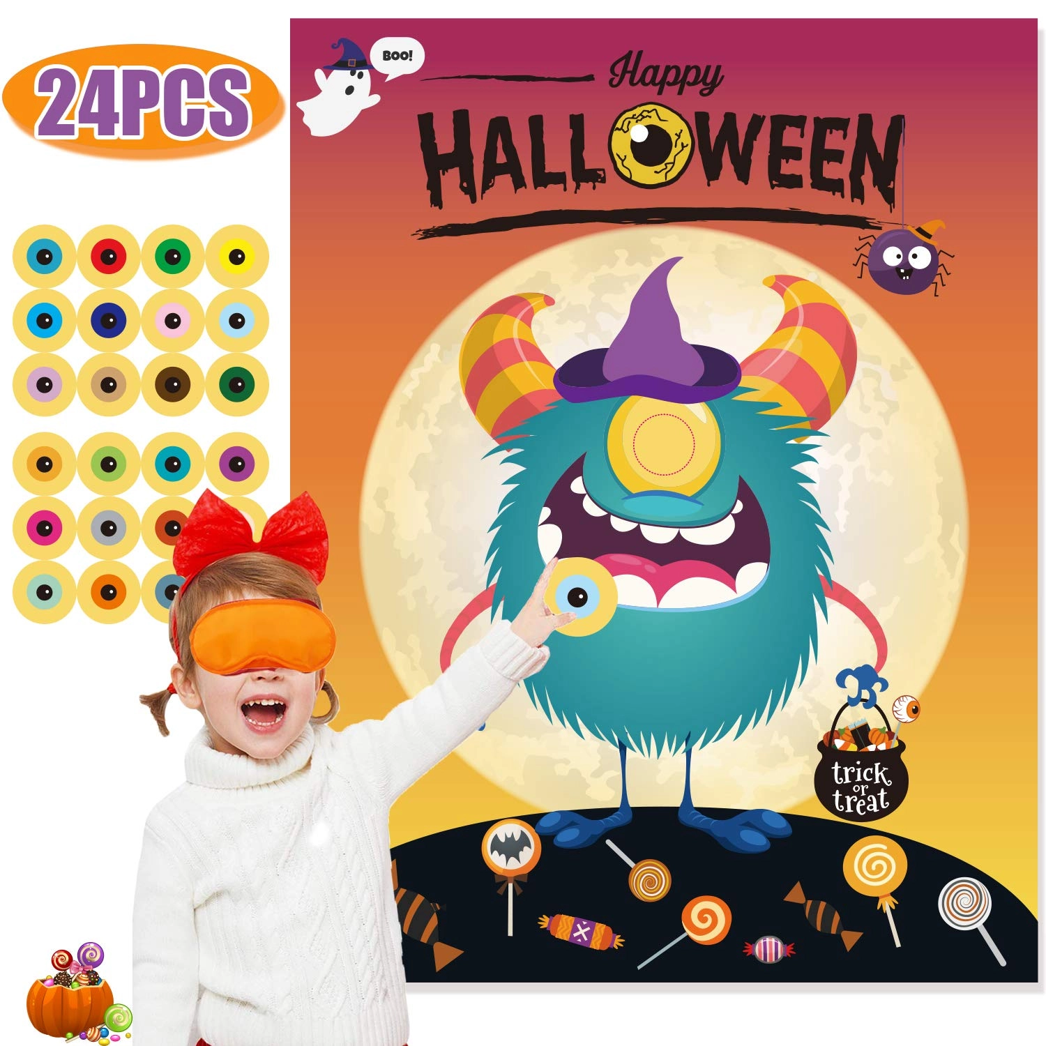 Funnlot Pin The Eye on The Monster Game - 36 months - 17 years